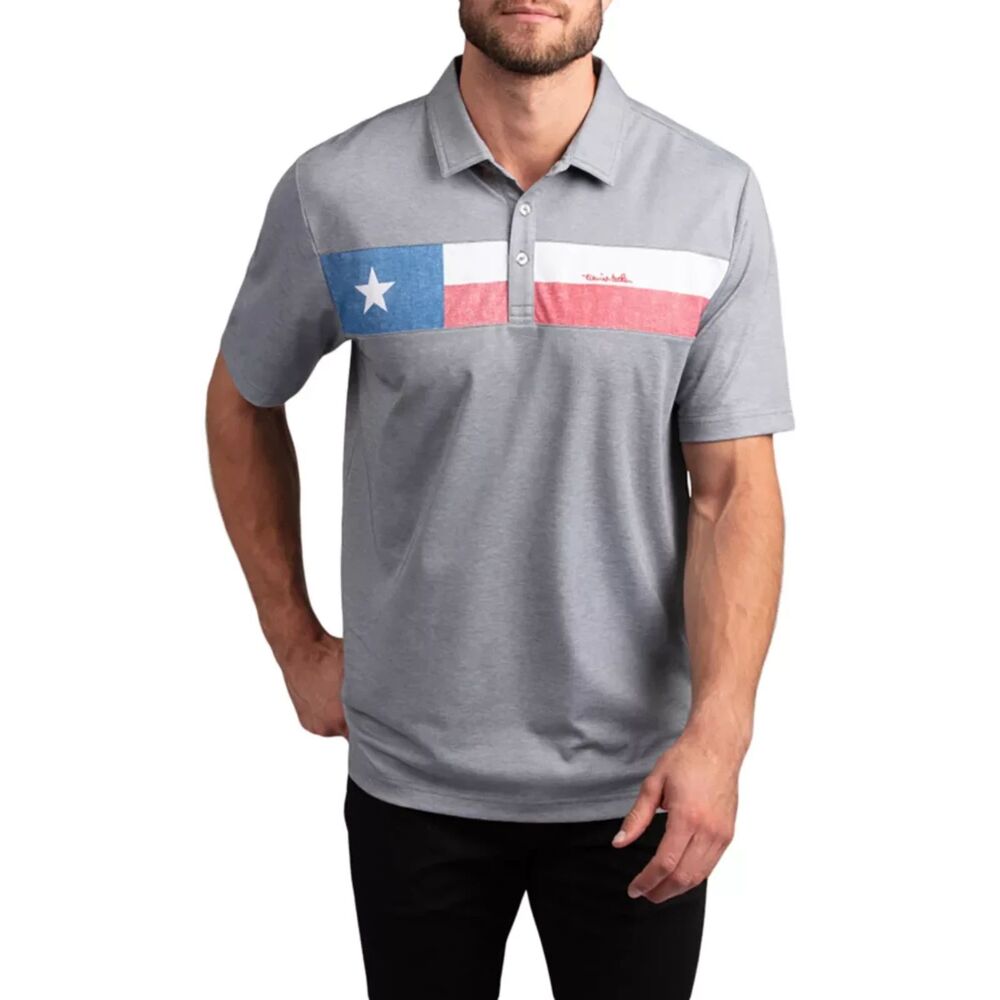 TravisMathew Men's Rattler Golf Polo - Color: Heather Quiet Shade